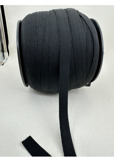 1.7 Cm Grogren Lastik-5 Metre - Siyah