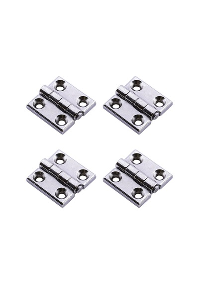 Metal 30x30 Mm 4 Adet Yaprak Menteşe Gümüş Krom Kapi Pencere Dolap Mobilya Kapak Menteşe Bağlantı Diğer