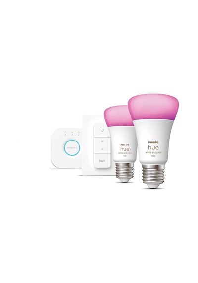 Philips HueWCA 9-75W E27 Renkli Akıllı Ampul 2'li Başlangıç Seti (Kumandalı)