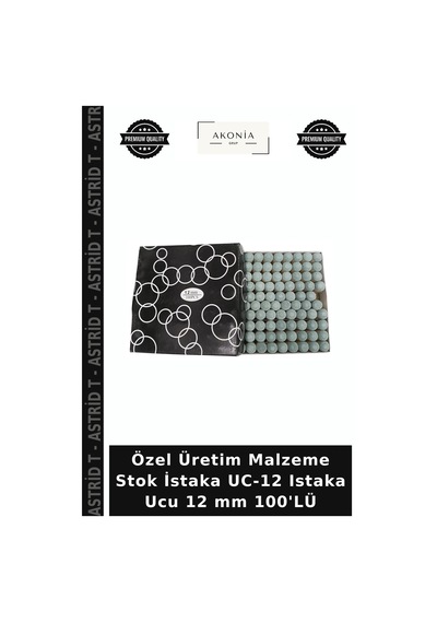 Özel Üretim Malzeme Stok İstaka Uc-12 Istaka Ucu 12 Mm 100'lü