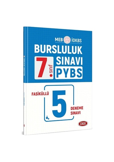 7.Sınıf PYBS Bursluluk Sınavı Fasiküllü 5 Deneme -  Data Yayınları