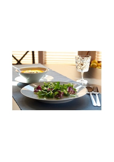 Ikea 365+ Porselen 6 Kişilik 18 Parça Yemek Takımı 17-27 Cm Beyaz Yuvarlak