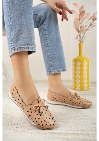 Nesil Shoes Canpa 228 Nude Delikli Yazlık Günlük Kadın Babet-nude Ten Nesil Shoes Canpa 228 Nude Delikli Yazlık Günlük Kadın Babet-nude Ten