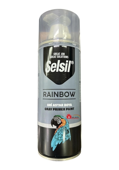 Mey İthalat Selsil Rainbow Akrilik Sprey Astar 7042 Gri