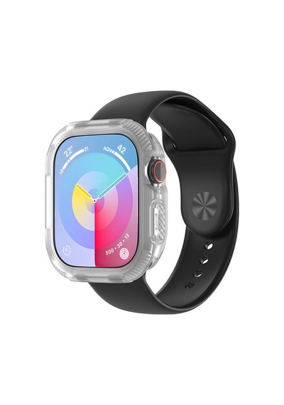 Watch 10 42mm Silikon Tpu Kasa Koruyucu Mkst Watch Gard 17 - Şeffaf