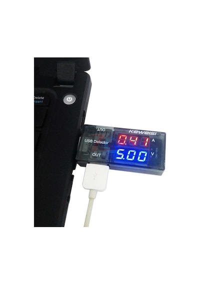 Çift Usb Çıkışlı Voltmetre Ampermetre Akım Voltaj Izleyici Şarj Kws-10va