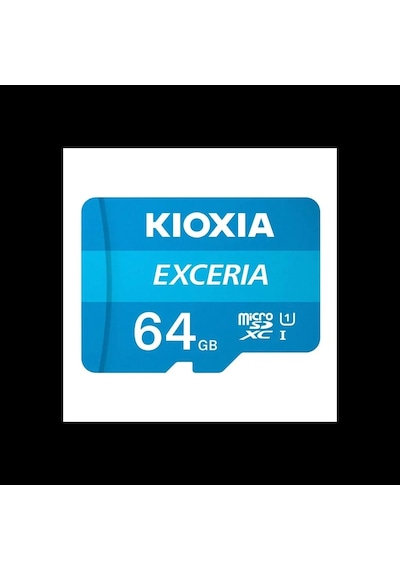 Kıoxıa 64gb Exceria, Lmex1l064gg2, Uhs-1, Cl10, 100mb/s, Microsd Kart Bellek Sd Adaptörlü