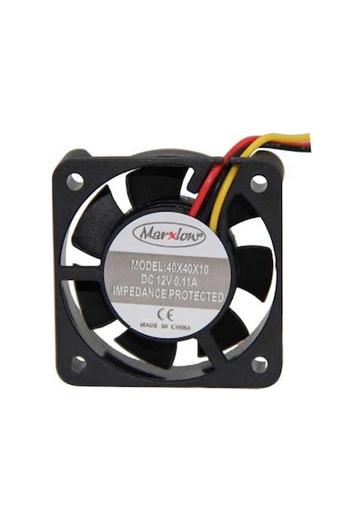 40x40x10mm 12V Dc 3 Pin Plastik Kasa Fanı