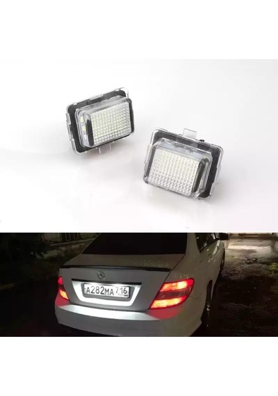 Mercedes W212 Led Plaka Aydınlatma Lambası Takımı