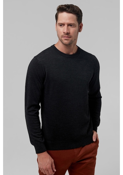D's Damat Ds Damat Regular Fit Antrasit Düz Örgü Pamuk Karışımlı Triko Kazak 1hf060632004m Antrasit