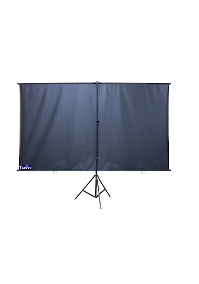 221x124 Cm Mat Beyaz-siyah Tripod Ayaklı Taşınabilir Ve Duvar Kul
