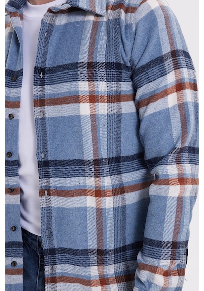 Tudors Erkek Slim Fit Dar Kesim Kareli Kışlık Oduncu Gömlek-42185 Çok Renkli Tudors Erkek Slim Fit Dar Kesim Kareli Kışlık Oduncu Gömlek-42185 Çok Renkli