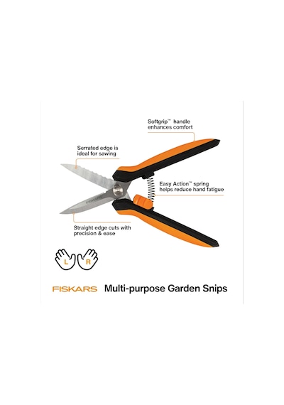 Fiskars Çok Amaçlı Bahçe Makası, Budama Makası, Ot Makası,