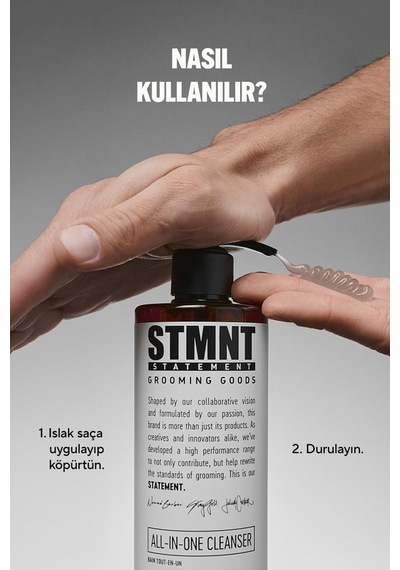 Stmnt Hepsi Bir Arada Saç Sakal Yüz Ve Vücut Temizleyici 300ml