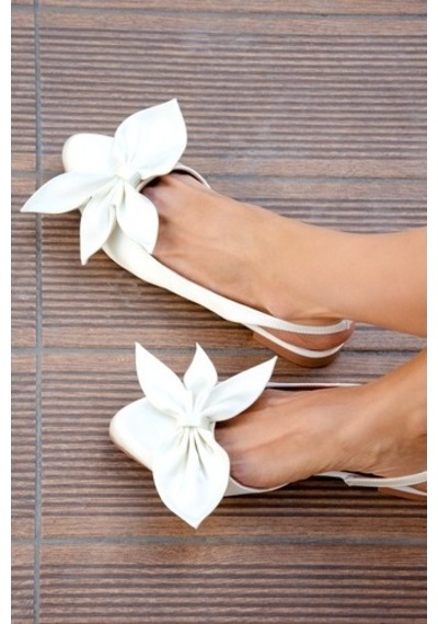 Fox Shoes H726809004 Kadın Babet Bej