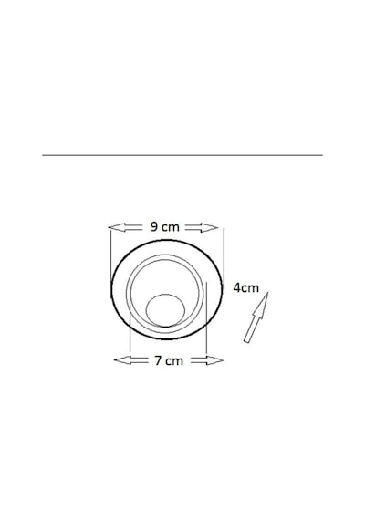Ct-5204 Akik 7 Watt Led Spot Beyaz Kasa Beyaz Işık