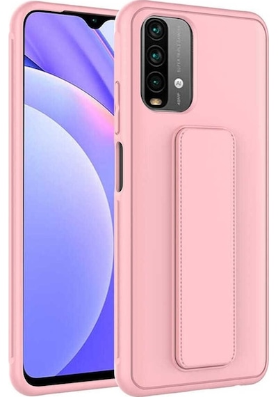Xiaomi Poco M5s Kılıf Zore Qstand Kapak Pembe