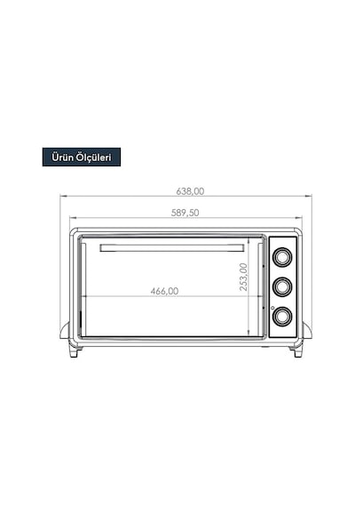Koenic KMO 409026 M 40 L 5 Program Mini Fırın