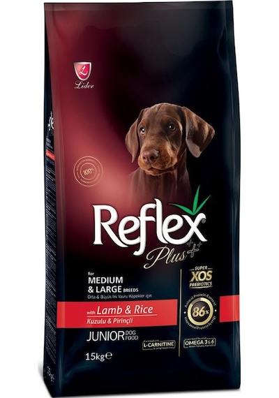 Reflex Plus Kuzulu Pirinçli Yavru Köpek Maması 15 KG