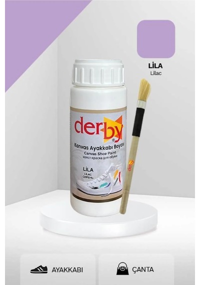 Derby Lila Kanvas - Bez / Kumaş Ayakkabı Boyası 100 Ml Lila