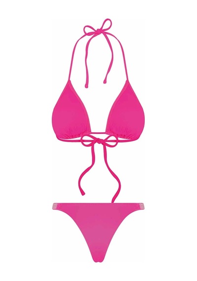 Bonesta Cove Üçgen Fuşya Bikini Takımı