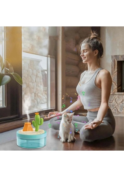 Plastik Doğa Temalı Mini Nemlendirici