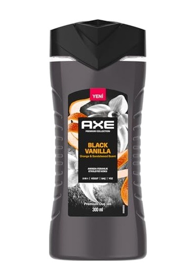 Axe Premium Collection Duş Jeli Black Vanilla 3 İn 1 Vücut Saç Yüz 300 Ml Acai Üzümü