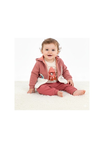 Kız Bebek 3'lü Takım Pembe