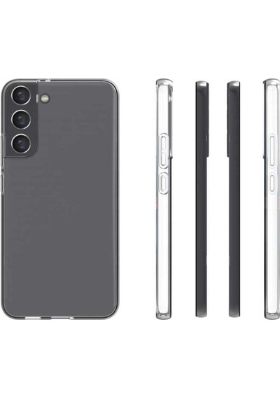 Galaxy S22 Plus Kılıf Zore Süper Silikon Kapak Renksiz
