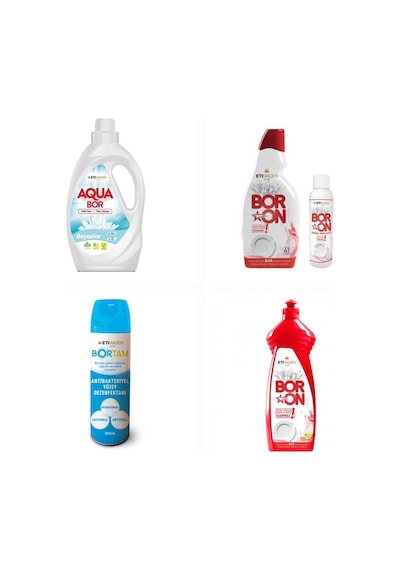 Aquabor Sıvı Deterjan Beyazlar İçin 33 Yıkama+ Bulaşık Deterjanı Elde Ve Makinede + Dezenfektan