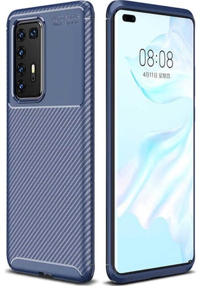 Huawei P40 Pro Kilif Karbon Silikon Case 433856358
