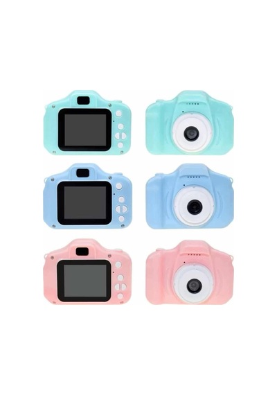 Çocuklara Özel Fotoğraf Ve Video Çeken Mini Çok Renkli Fotoğraf Makinesi - Hs08372769-7269 Renkli