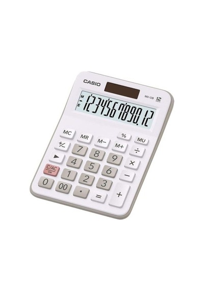 Masa Üstü Hesap Makinesi 12 Haneli Beyaz Renk 124-Pembe
