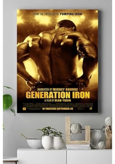 Pster16075 Generation Vücut Geliştirme Body Building Fitness Kanvas Tablo 30 X 40