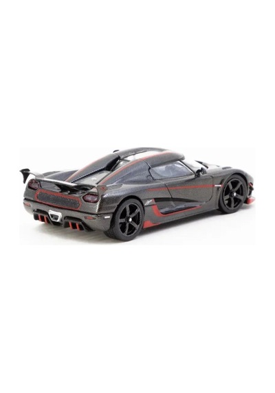 1/64 Model Araç Agera Rs Black Carbon Fiber / Red Accents