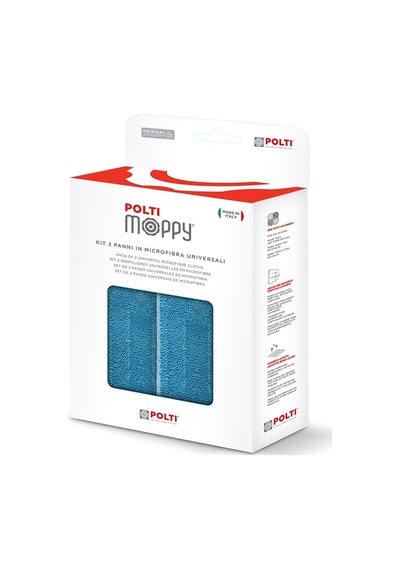 Moppy Genel Microfiber Bez Seti 2'li, Tüm Yüzeyler İçin Uygun, Makinede Yıkanabilir, Pamuklu, Mavi Çok Renkli