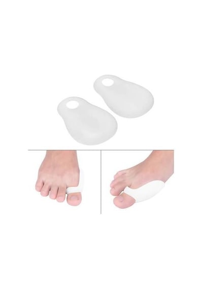 Ayak Baş parmak Bunyon Koruyucu Makarasız Halluks Valgus Silikon yara nasır Set 2 li başparmak
