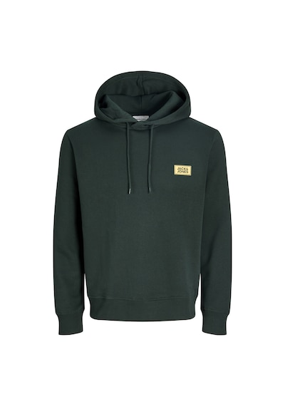 Jack & Jones Erkek Gögüs Baskili Regular Fit Kagüsonlu Sweatshirt - Rush - 12298428 Çok Renkli
