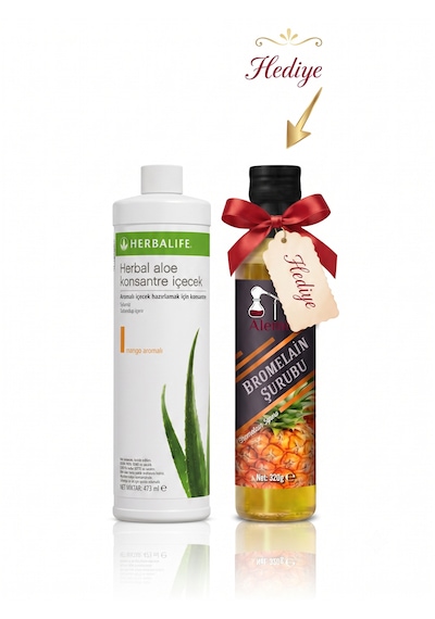 Aloe Konsantre Mango Aromalı İçecek Alembic Bromelain Hediyeli