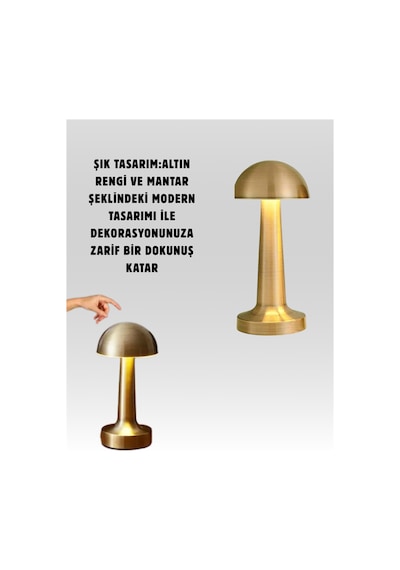 %100 Kademeli Ayarlanabilir Işık Usb Şarjlı Masa Lambası