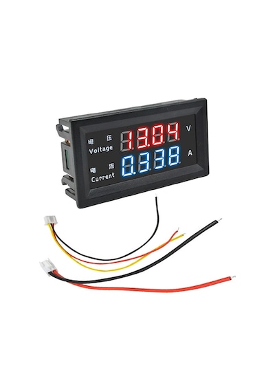 Alkatronik-Panel Tip Dc 0-200V 10A Mv Voltmetre Ma Ampermetre M4430