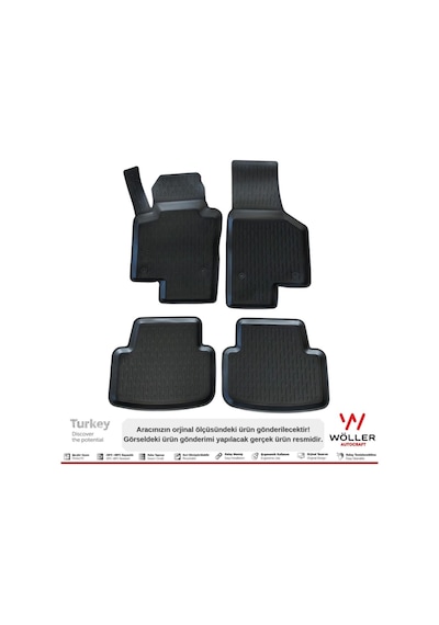 Volkswagen Jetta Paspas 2011 2019 Arası Uyumlu 3d Havuzlu Paspas