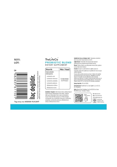 The LifeCo Probiyotik 2 x 30 Kapsül