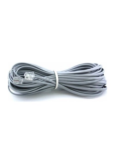 Primex Px-kkt20 2cx0.10mmx7 20 Metre Adsl Rj11 Telefon Kablosu Gri, Adsl, Vdsl 2 Canlı Kablo