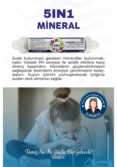 Kapalı Kasa Su Arıtma Cihazı Multimineral 6lı Filtre Seti Standar