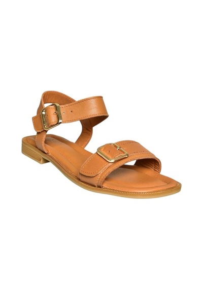 Fox Shoes U944834003 Taba Hakiki Deri Kadın Sandalet Taba-hakiki Deri