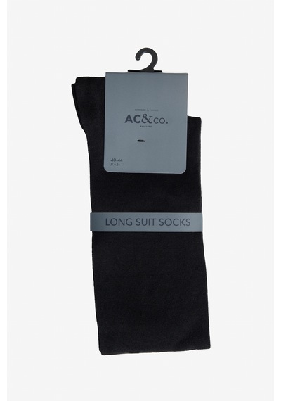 Ac&co Erkek Sıyah Diz Altı Esnek Çorap Siyah