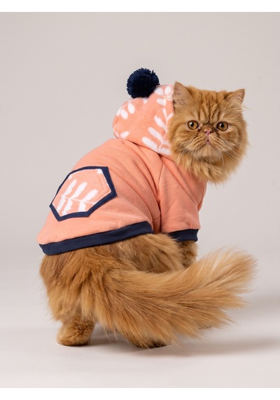 Apeachy Pink Kedi Polar Sweatshirt Sıcak Tutan Yumuşak Kedi Kıyafeti Apeachy Pink Kedi Polar Sweatshirt Sıcak Tutan Yumuşak Kedi Kıyafeti