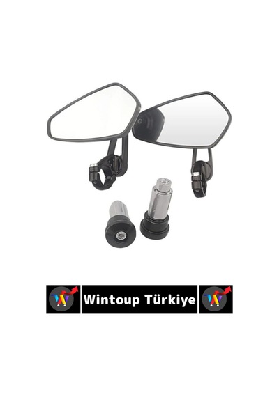 Dayanıklı Kolay Montaj Motor Yan Ayna Güvenli Kullanım Geniş Net Görüş Şık Motosiklet Gidon Aynası