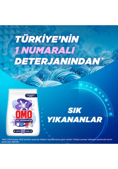Omo Matik Toz Çamaşır Deterjanı Sık Yıkananlar Beyaz Ve Renkliler İçin 7.5 Kg X 2 Adet